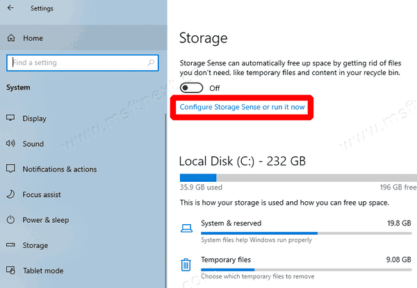 Free Up Disk Space After Upgrading Windows 10