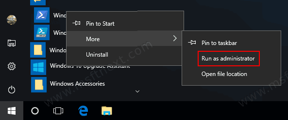 Windows 10 Run As Administrator From Start