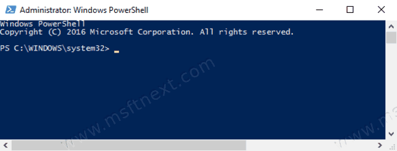 Open Windows Powershell Admin