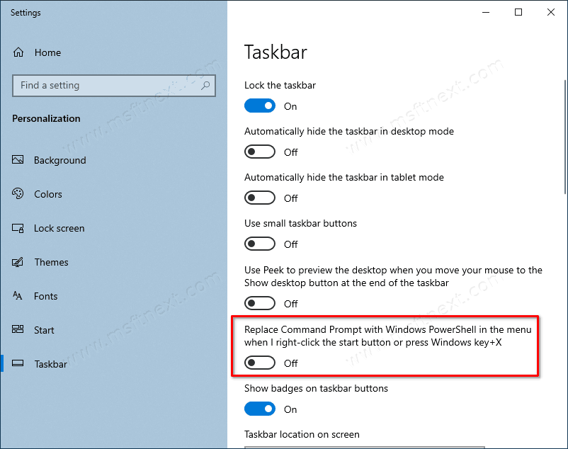 Windows 10 Turn Off PowerShell, Enable Command Prompt