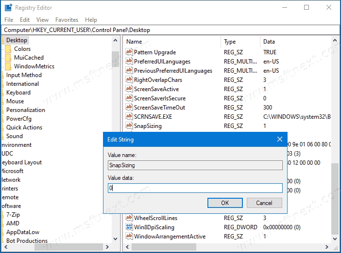 Disable Vertical Maximizing Of Windows