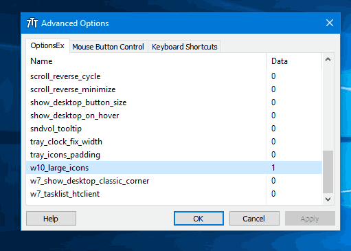 Windows 10 7tt Big Icons Option