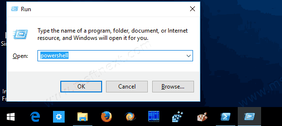 Windows 10 Run Powershell