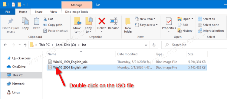 Mount Iso File