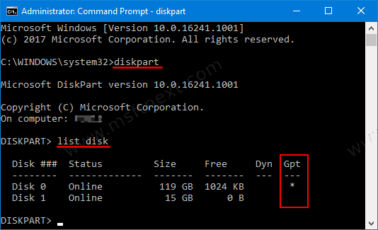 Check If Your Disk Uses MBR Or GPT Partition Style