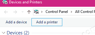 Add Printer