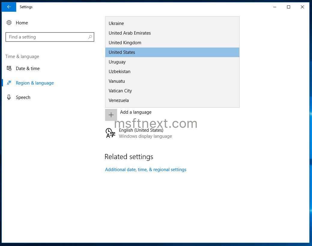 Region Home Location Change In Windows 10 Region Home Location Change In Windows 10