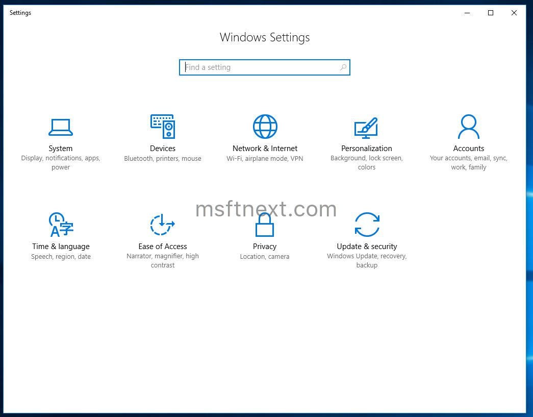 Open Specific Settings Page Directly in Windows 10