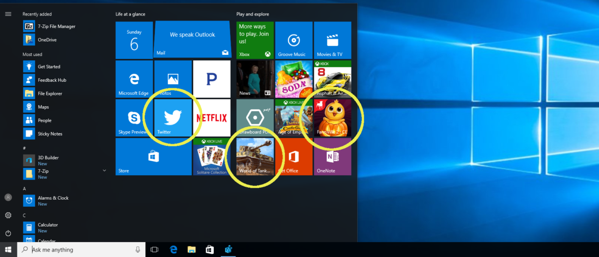 Turn off automatically installing suggested apps in Windows 10