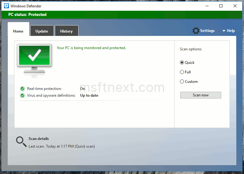 Enable Adware and PUA protection in Windows Defender