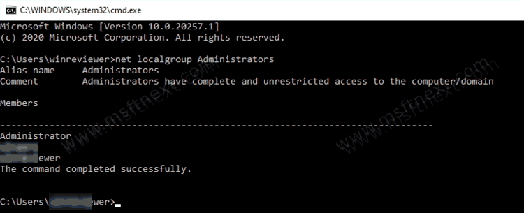 Windows 10 Net Localgroup Administrators