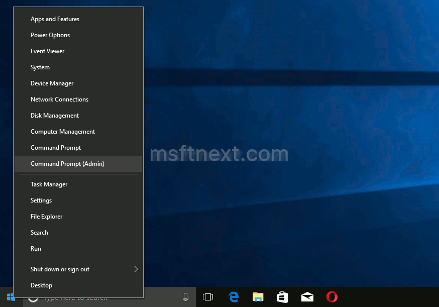 Add Command Prompt to Win+X Menu in Windows 10 Creators Update