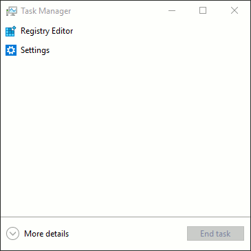 Windows 10 Task Manager