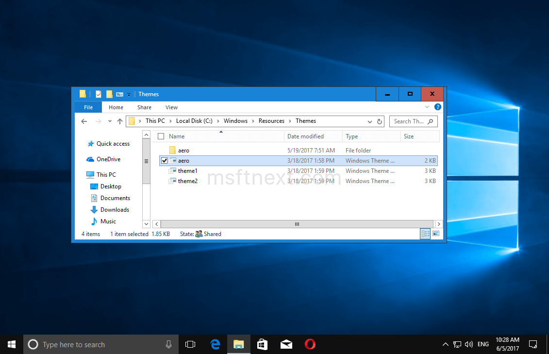 How To Enable Aero Lite theme in Windows 10