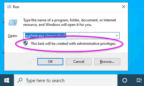 Windows 10 Explorer As Administrator Elevated