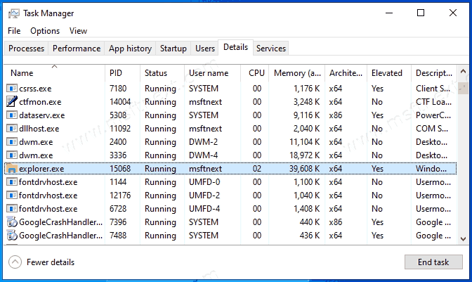 Windows 10 File Explorer Running As Administator Elevated