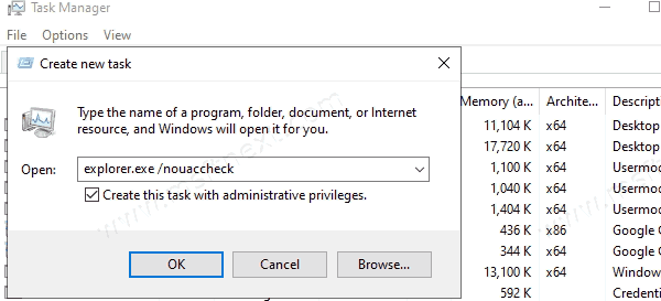 Windows 10 Run Explorer As Administrator