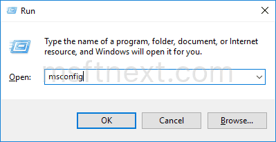 Windows 10 Run Msconfig 