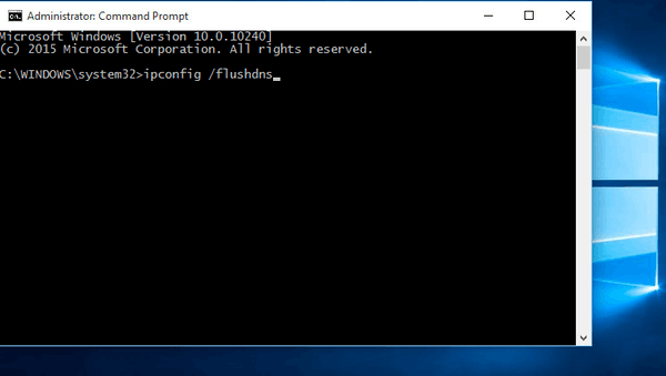 Flush DNS Cache Windows 10
