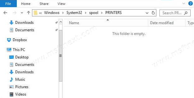 Remove Stuck Jobs from Printer Queue in Windows 10