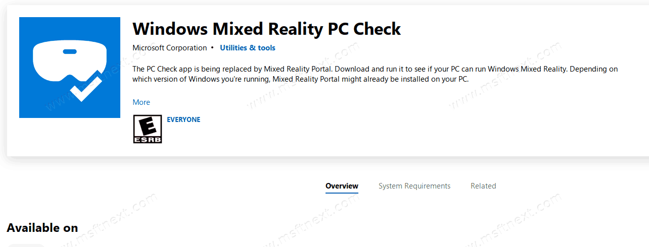 Mixed Reality System Requirements