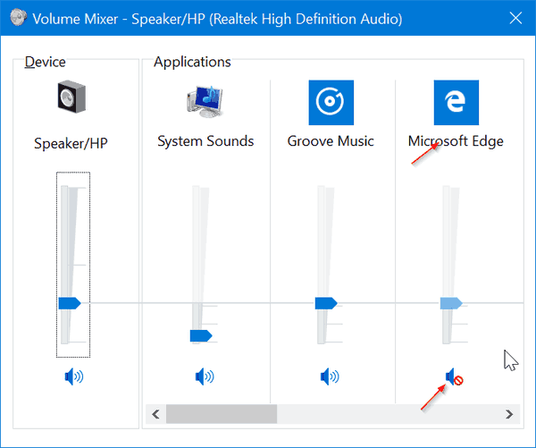 Mute All Tabs Edge Windows 10