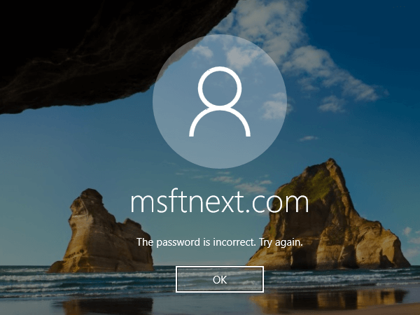 Fix ‘The Username or Password is Incorrect’ Error in Windows 10