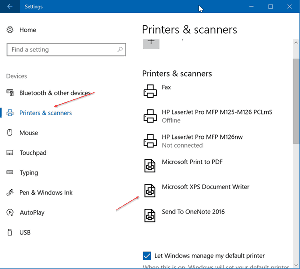 Microsoft XPS Document Writer