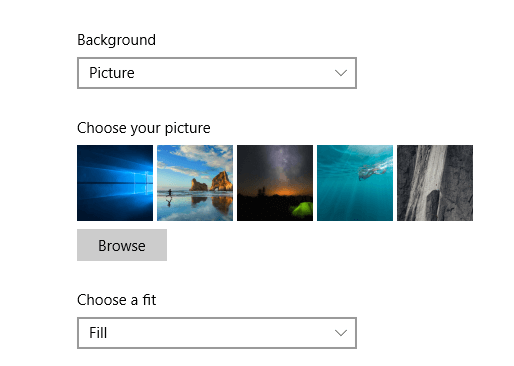 Default Wallpaper History Windows 10