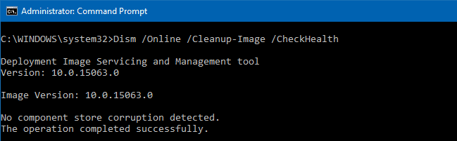 Dism Checkhealth