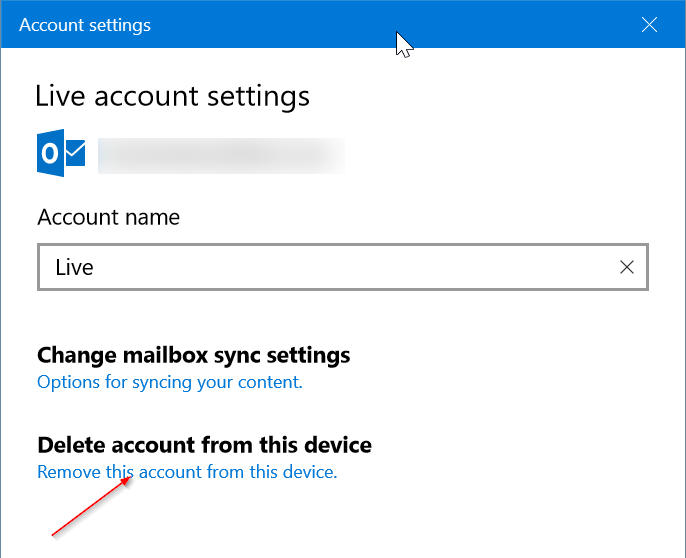 Remove Account From This Device