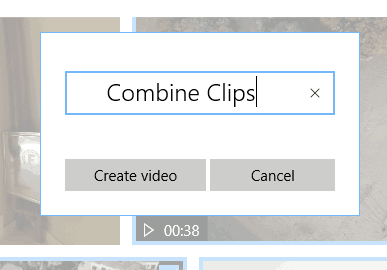 Combine Videos Windows 10 Step 3