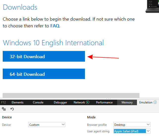 Direct Download Windows 10 ISO