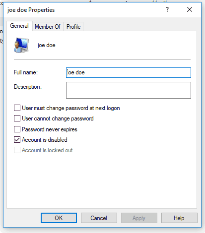 Windows 10 Disable User Account 2