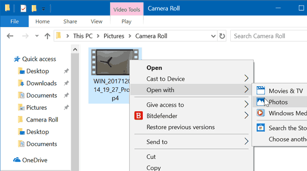 Add Slow Motion Effect To Videos In Windows 10 Step 1