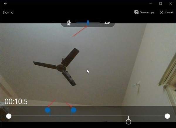 Add Slow Motion Effect To Videos In Windows 10 Step 3