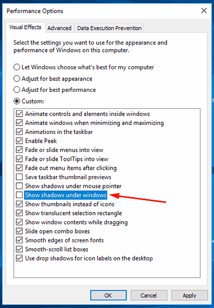 Disable Window Shadows In Windows 10 Pic3