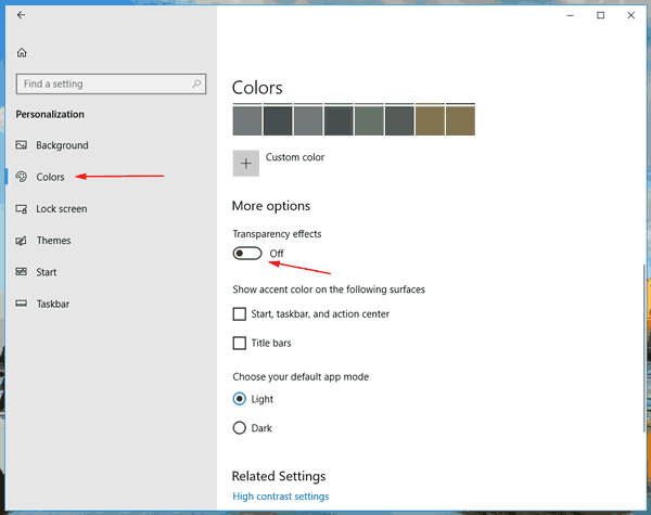 Windows 10 Disable Fluent Design