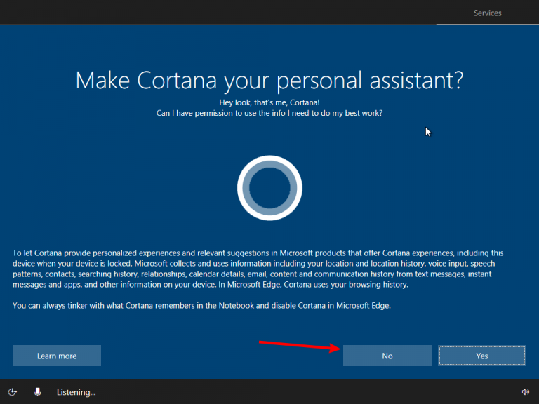 Install windows 10 without microsoft account