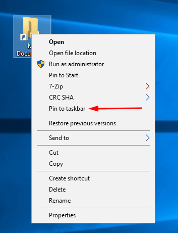 Windows 10 Pin Any Folder To Taskbar Pic6