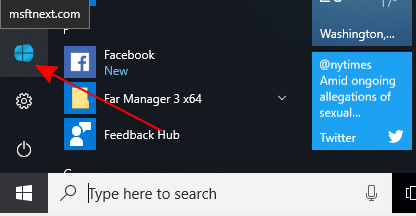 Msftnext User Account Avatar In Start Menu