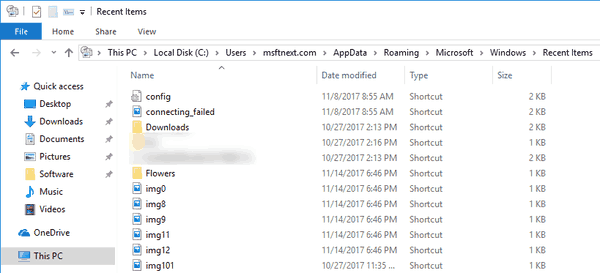 Frequent Folders In Windows 10