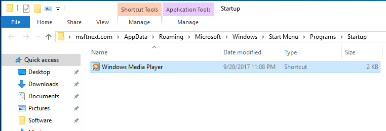 Windows 10 Add App To Startup Folder