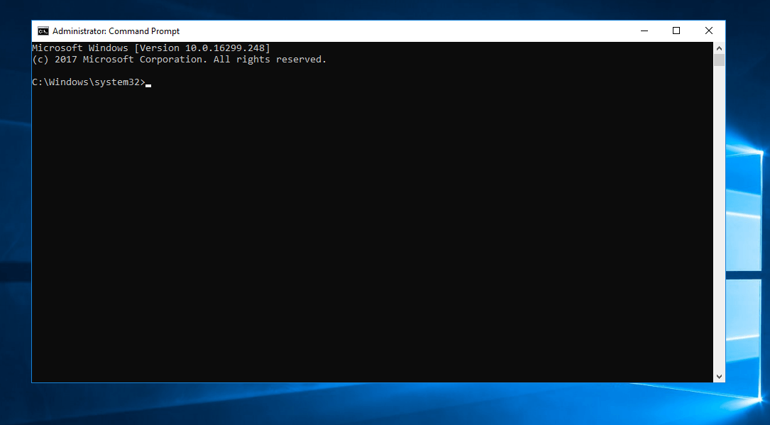 Windows 10 Command Prompt