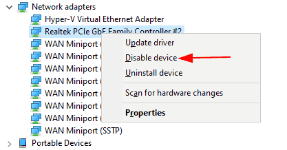 Windows 10 Device Manager Disable Device
