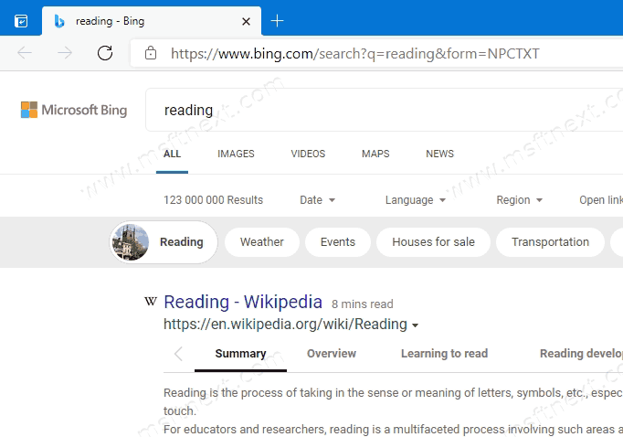 Notepad Search With Bing In Windows 10 Option 3