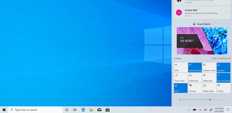 Windows 10 Desktop Light Theme Banner