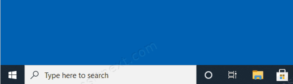 Windows 10 Default Taskbar