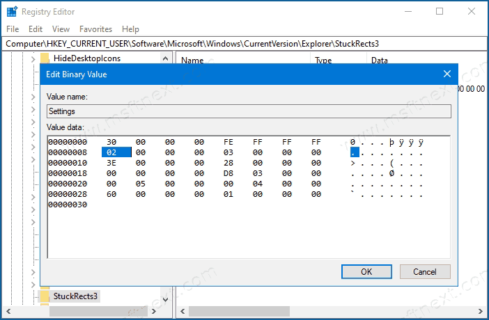 Windows 10 Hide Taskbar In Desktop Mode In Registry