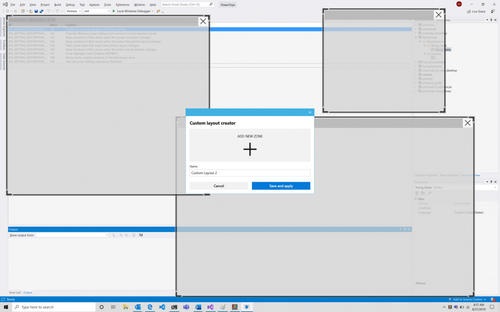 PowerToys FacyZones Window Editor